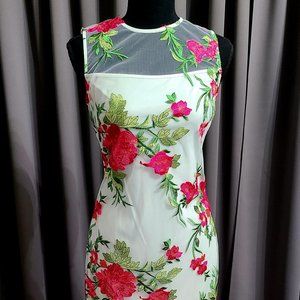 Sheer Floral Dress